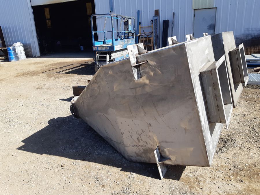 Large Hopper Construction The Welding Shop Calgary