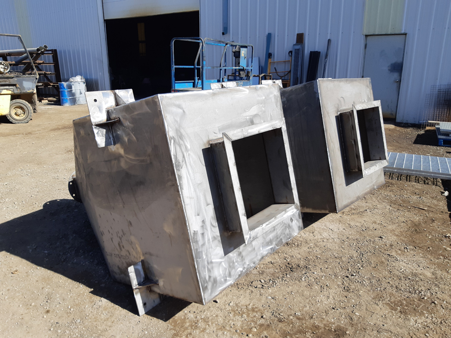 Large Hopper Construction The Welding Shop Calgary