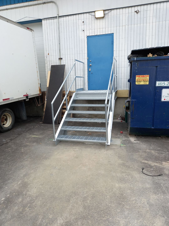 Fabricated Metal Stairs The Welding Shop Calgary