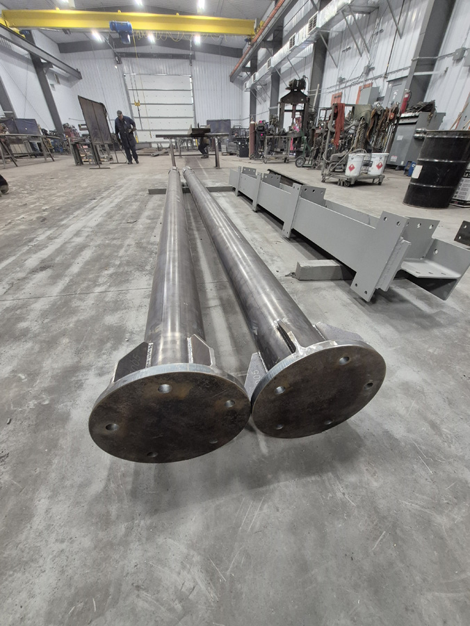 Tent Poles for Calgary Zoo Leopard Enclosure