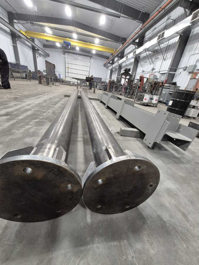 Tent Poles for Calgary Zoo Leopard Enclosure